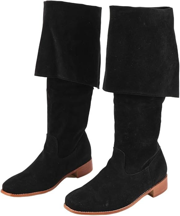 Bottes de pirate hautes noires