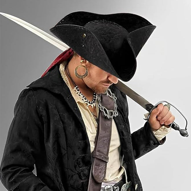 Chapeau de Pirate tricorne noir