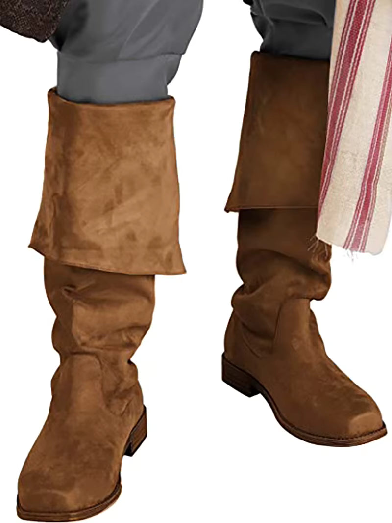 Bottes de pirate hautes marrons