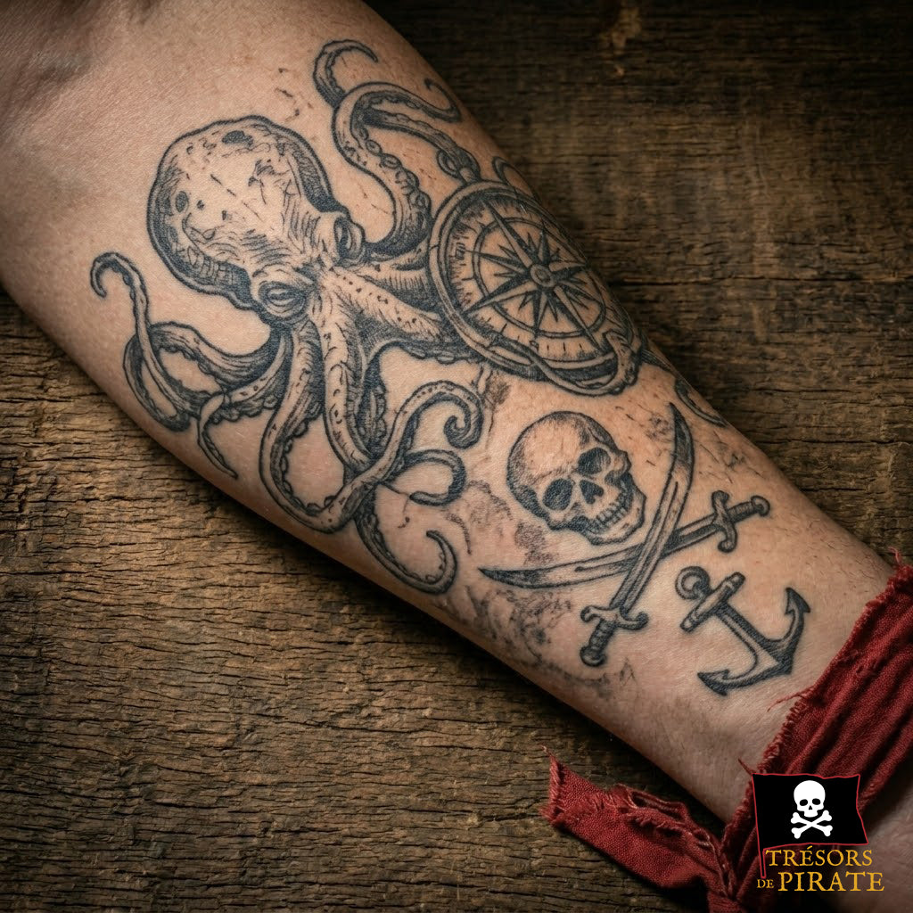 Tatouages pirate temporaires, éphémères