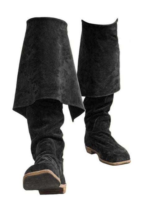 Bottes de pirate hautes noires