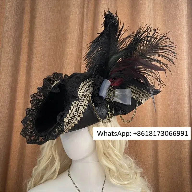 Pirates of the Caribbean Hat, Halloween, bowler hat, top hat,Skull Show, Stage,pirate hat,Party Dresses,Cosplay,gifts,handmade Trésors de Pirate